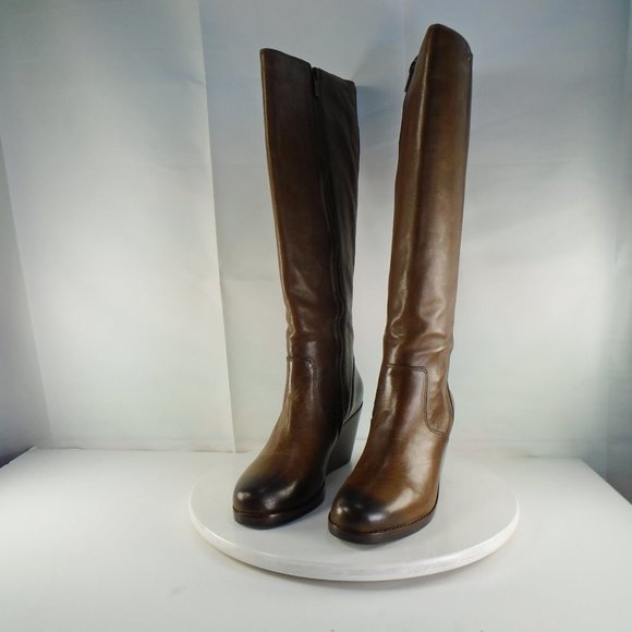 emma knee high wedge boot